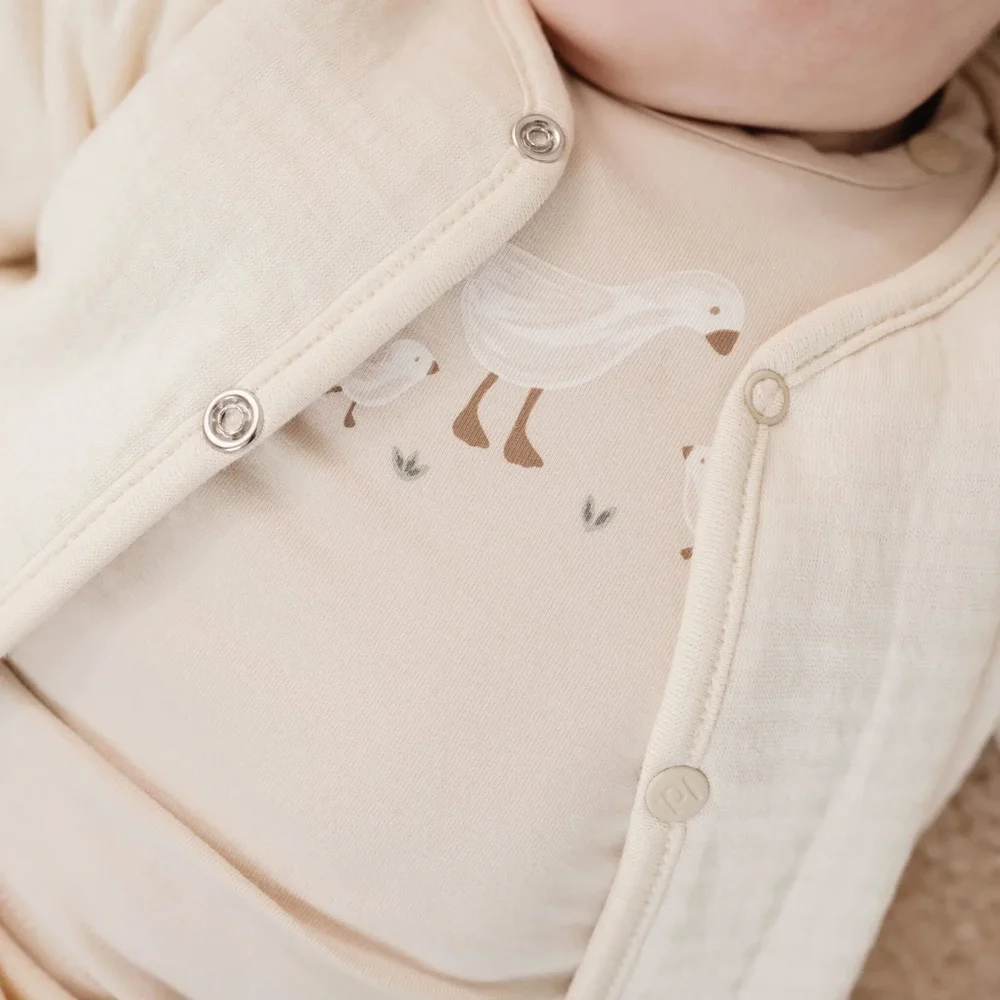 T-shirt lange mouw Sand Little Goose