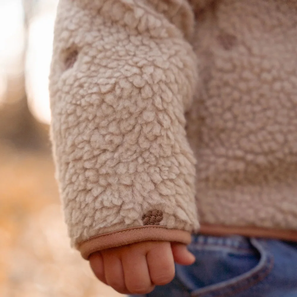 Teddy vest Taupe Forest friends Teddy vest Taupe Forest friends