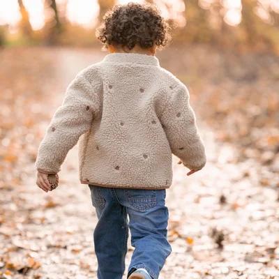 Teddy vest Taupe Forest friends Teddy vest Taupe Forest friends