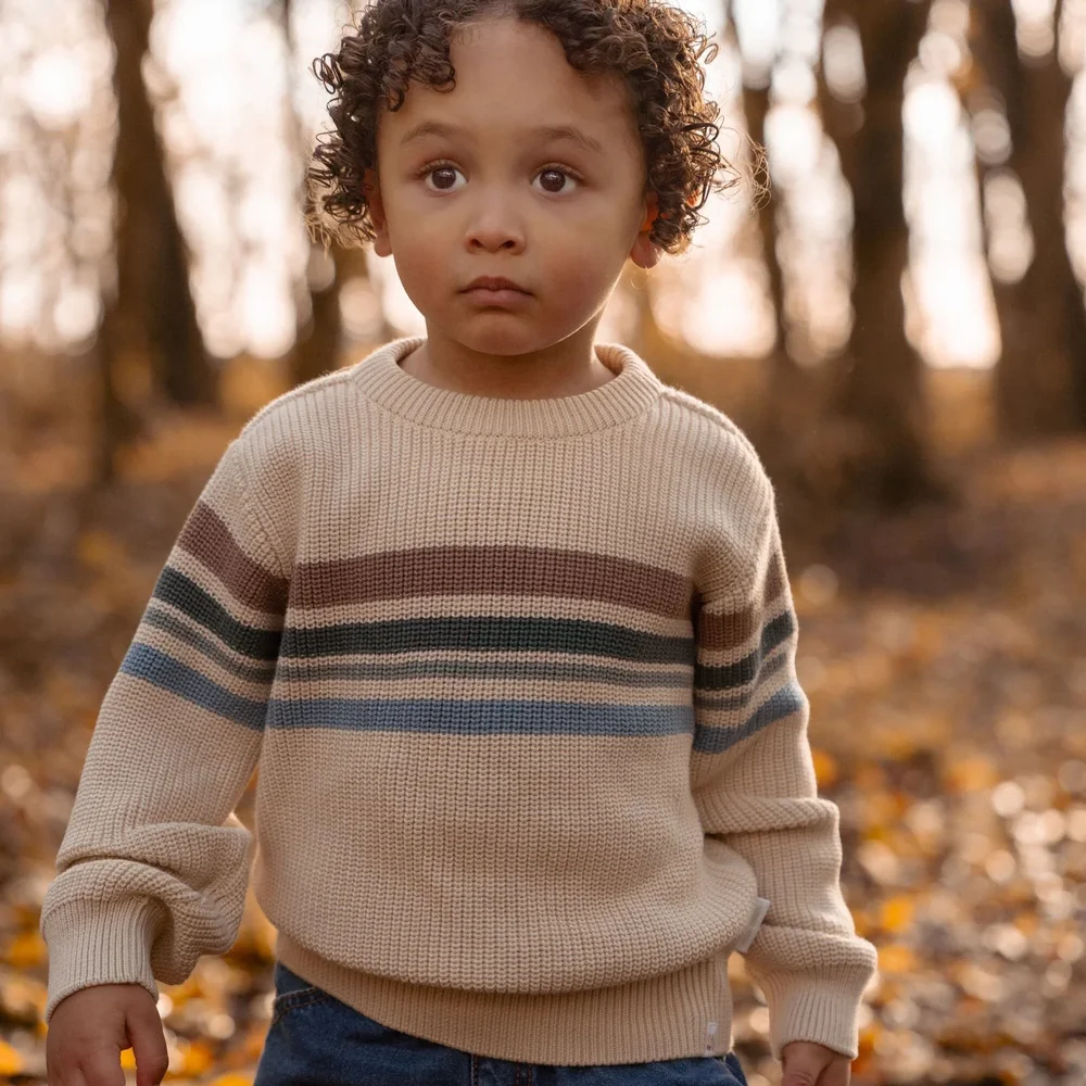 Gebreide trui Sand Forest friends Gebreide trui Sand Forest friends