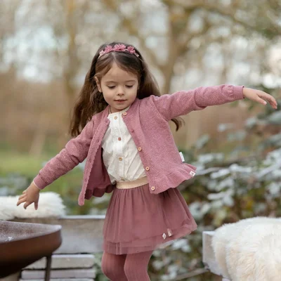 Blouse lange mouw Off White Fairy garden