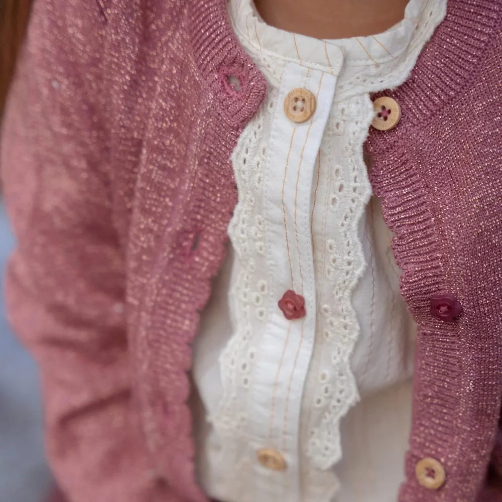 Blouse lange mouw Off White Fairy garden