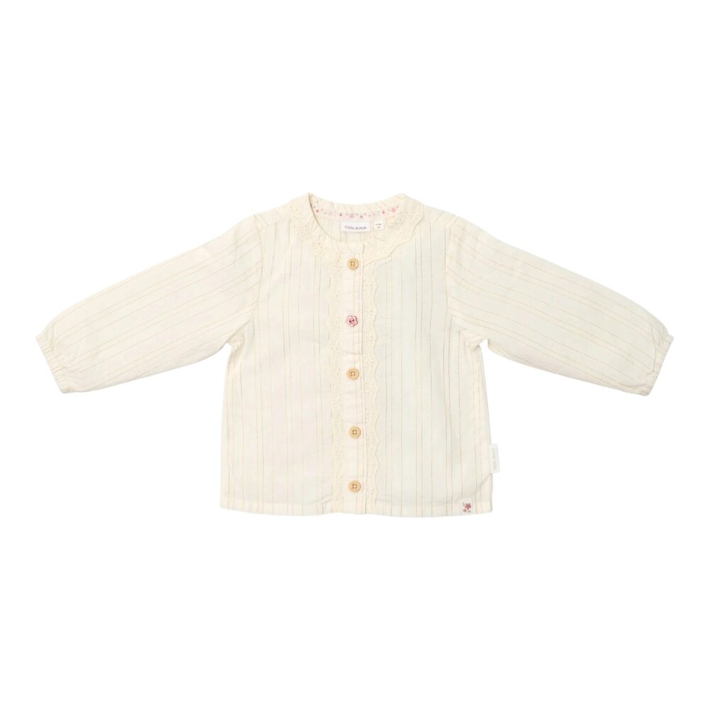 Blouse lange mouw Off White Fairy garden