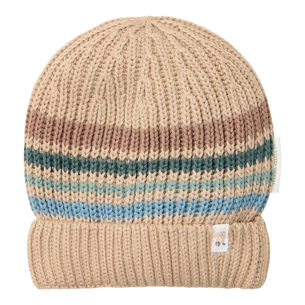 Gebreide muts Taupe - 74/86 Forest friends