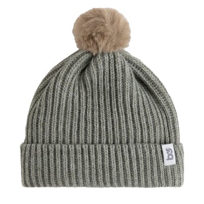 Mutsje met pompon Cool Urban Green