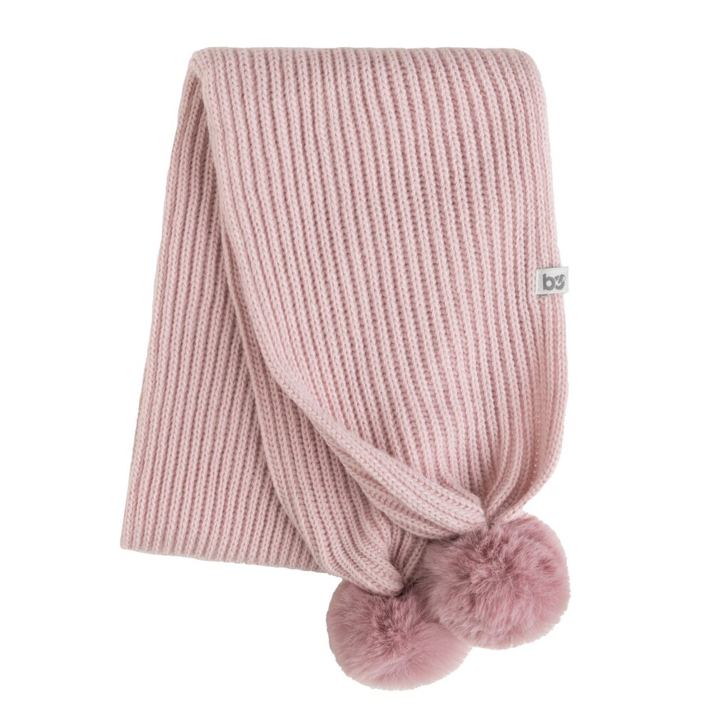Sjaaltje met pompon Cool Oud roze