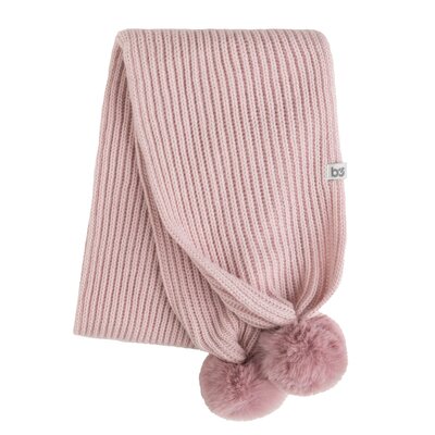 Sjaaltje met pompon Cool Oud roze