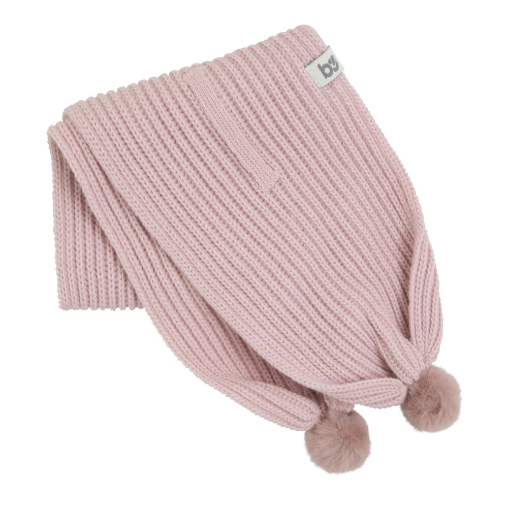 Overslagsjaaltje met pompon Cool Oud roze Overslagsjaaltje met pompon Cool Oud roze