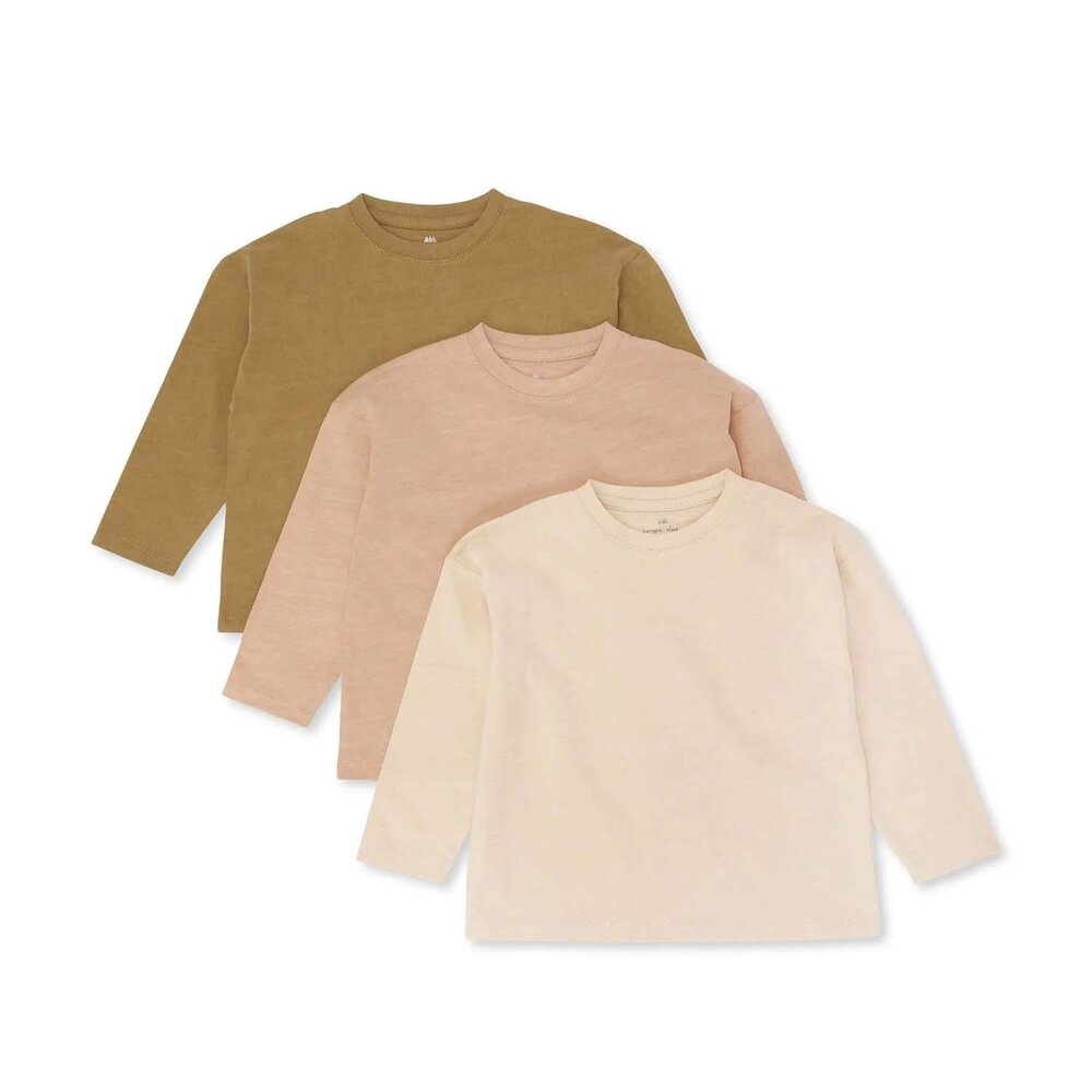 Cosmo 3 pack ls t-shirt Kiss/maple/dijon