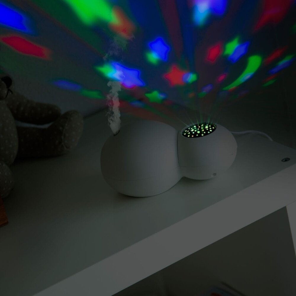 Luchtbevochtiger en projector