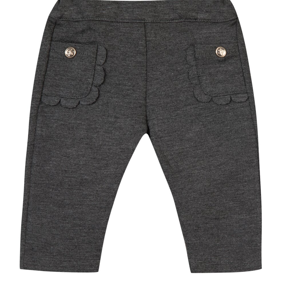 Broek grijs met zakjes Gris Chiné