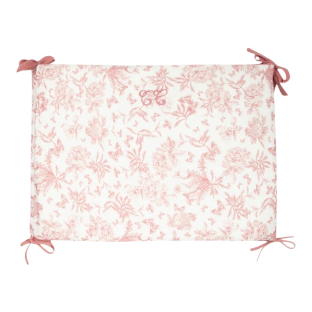 Bedbumper Toile de Jouy Peche Bedbumper Toile de Jouy Peche