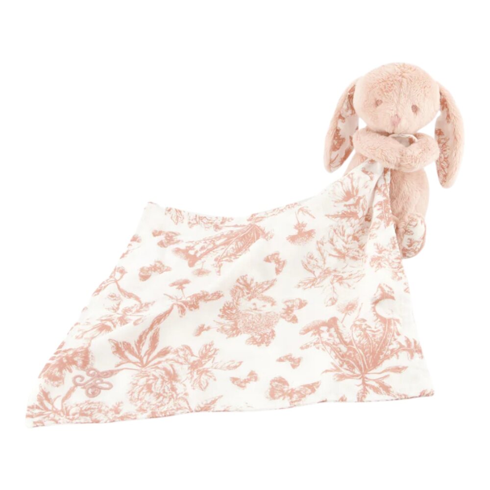 Doudou Augustin het Konijn - Toile de Jouy Rose moyen