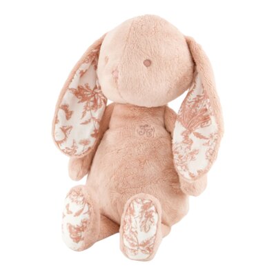 Augustin het Konijn Toile de Jouy - 25 cm Rose moyen