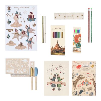 Kerstkalender met 24 geschenkjes blue