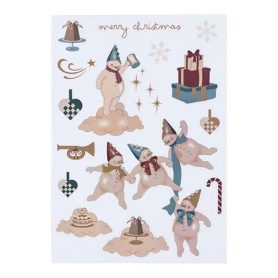 Kerstkalender met 24 geschenkjes beige