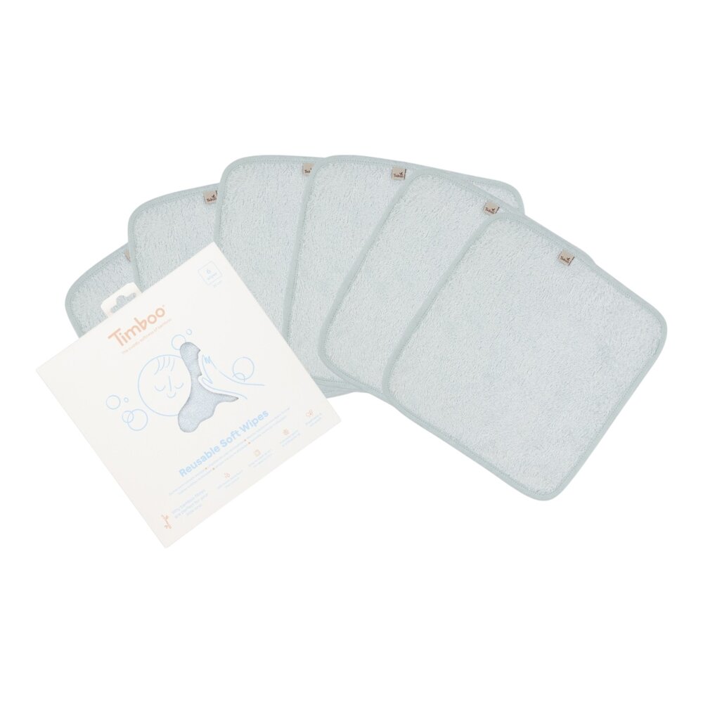 Herbruikbare doekjes 20x20cm (6 stuks) Riviera Blue