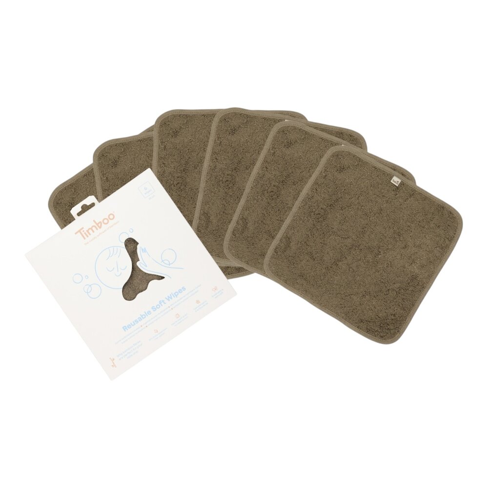 Herbruikbare doekjes 20x20cm (6 stuks) Jungle Green