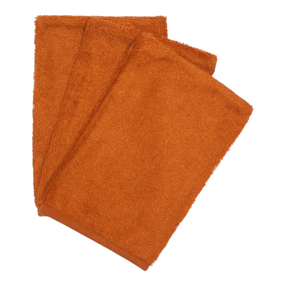 Washandjes (3 stuks) Inca Rust Washandjes (3 stuks) Inca Rust