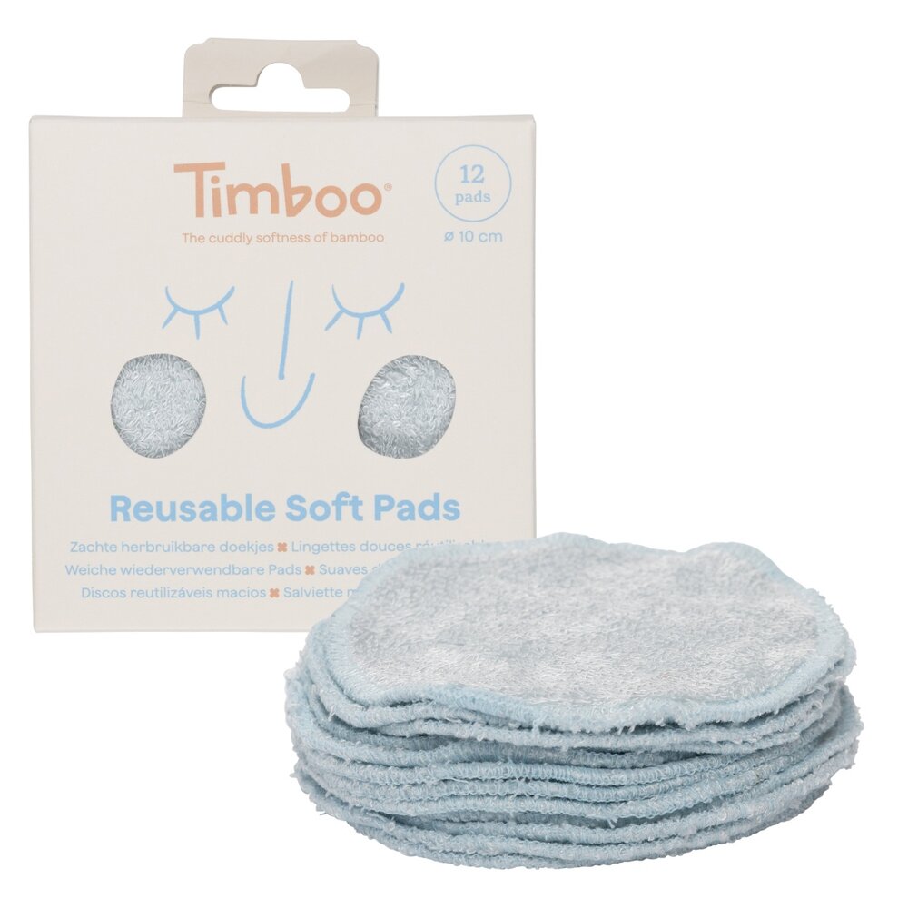 Herbruikbare pads Ø10cm (12 stuks) Riviera Blue