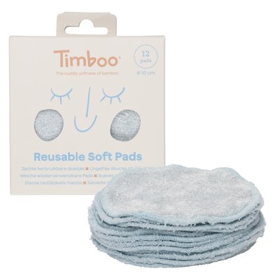 Herbruikbare pads Ø10cm (12 stuks) Riviera Blue Herbruikbare pads Ø10cm (12 stuks) Riviera Blue