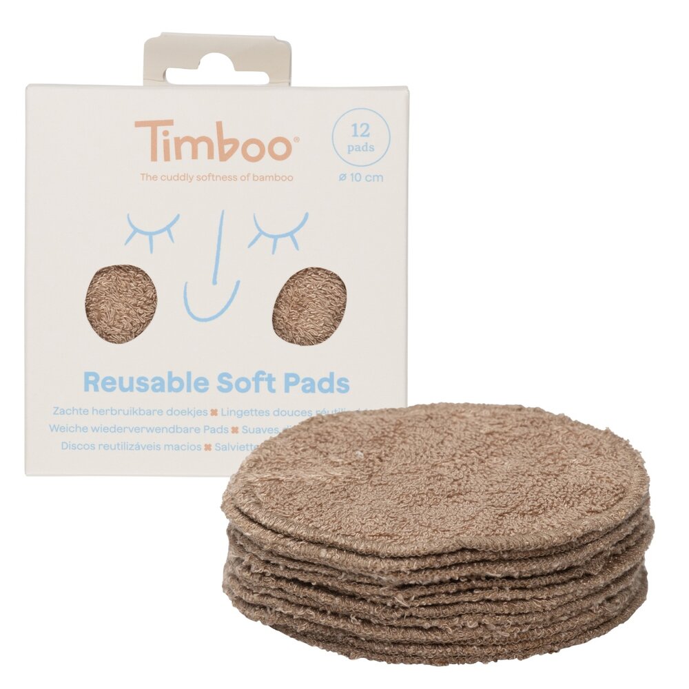 Herbruikbare pads Ø10cm (12 stuks) Savannah Sand