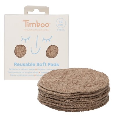 Herbruikbare pads Ø10cm (12 stuks) Savannah Sand Herbruikbare pads Ø10cm (12 stuks) Savannah Sand