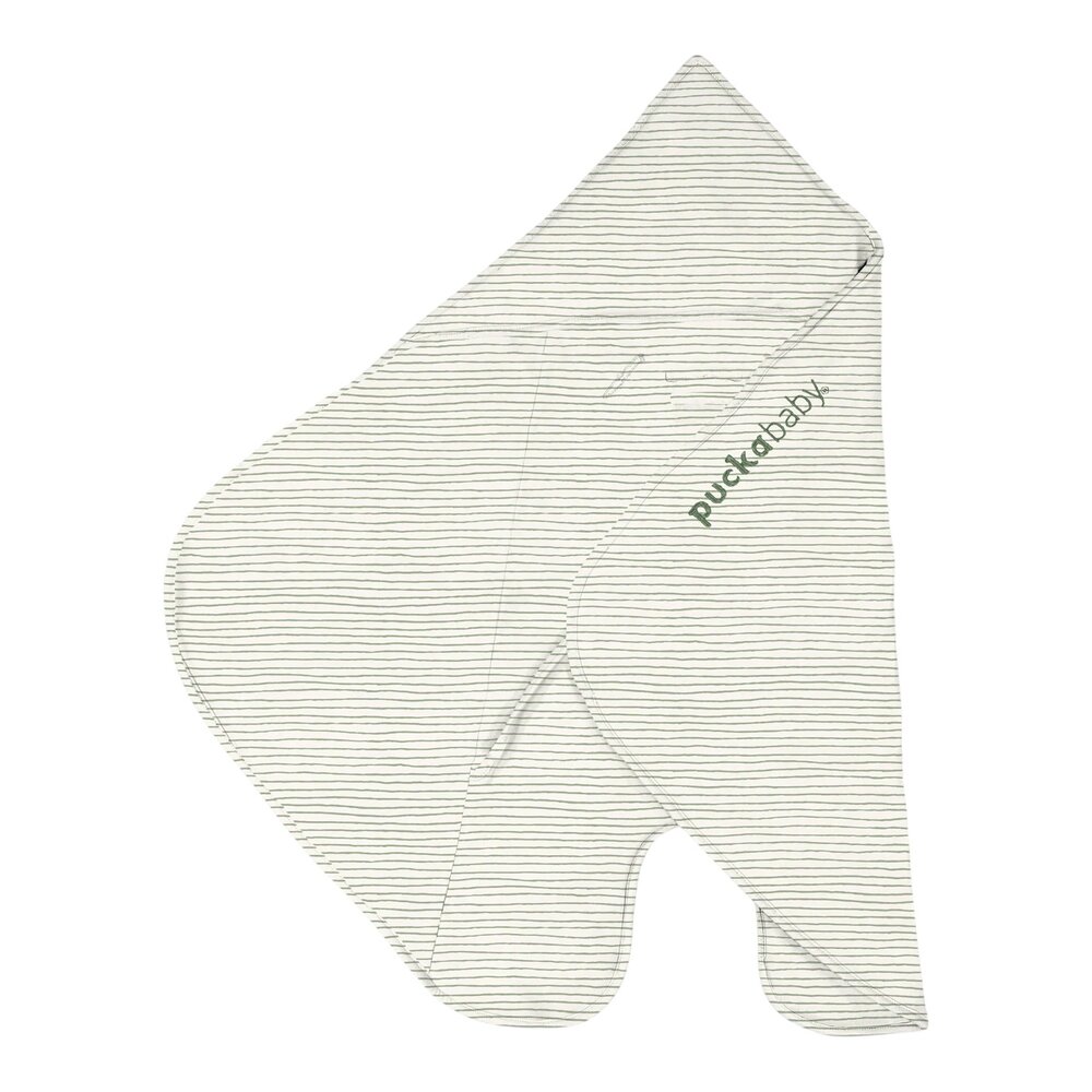 Wikkeldeken The Gogo Newborn - 0/7 M - Cotton Green Stripes