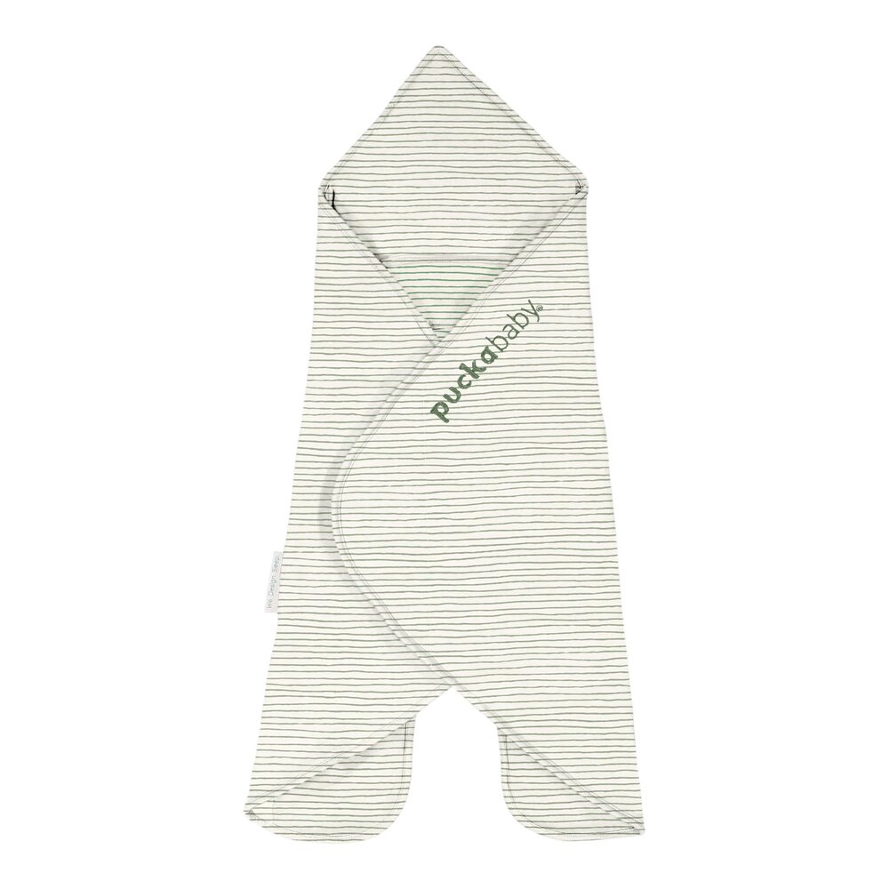 Wikkeldeken The Gogo Newborn - 0/7 M - Cotton Green Stripes