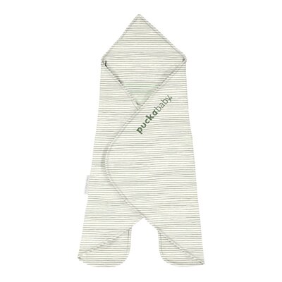 Wikkeldeken The Gogo Newborn - 0/7 M - Cotton Green Stripes