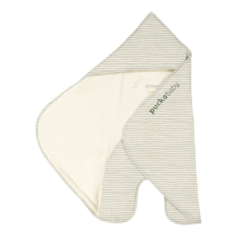 Wikkeldeken The Gogo Newborn - 0/7 M - Teddy Green Stripes