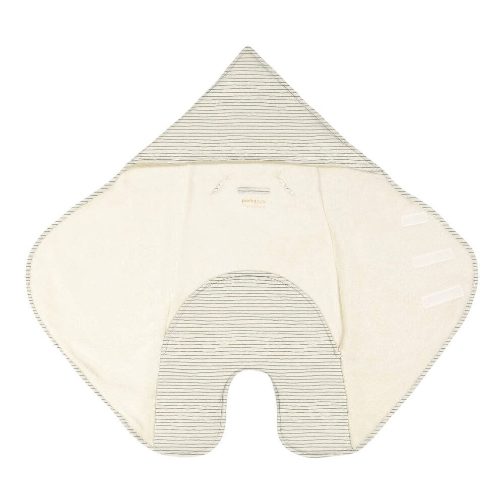 Wikkeldeken The Gogo Newborn - 0/7 M - Teddy Green Stripes