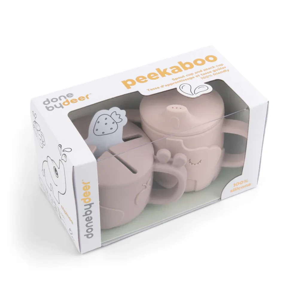 Peekaboo spout/snack cup set Deer friends Powder