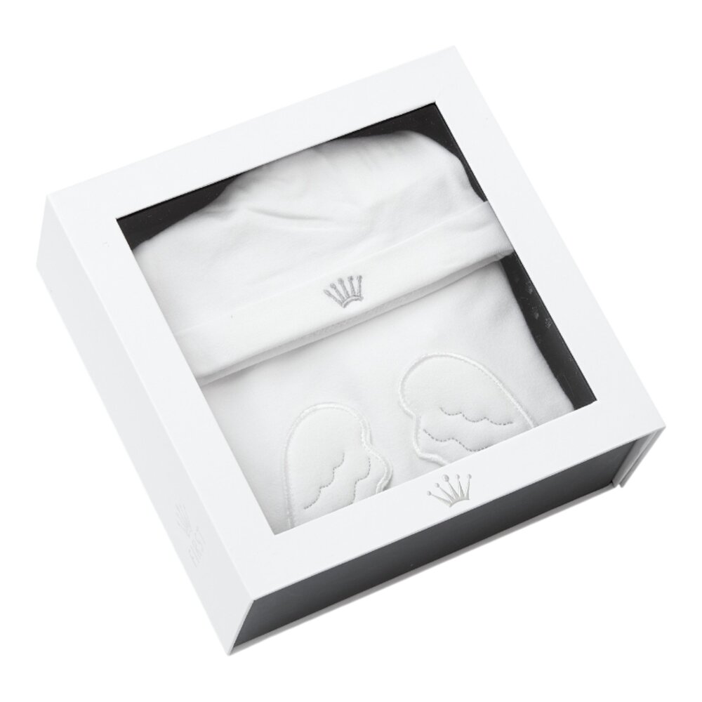 Geschenkenset Babypakje/Muts ANGEL Beige