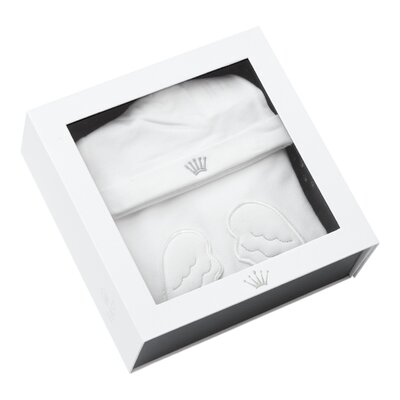 Geschenkset Babypakje/Muts ANGEL Beige