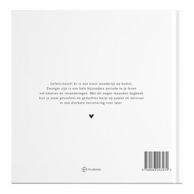 Mijn negen maanden dagboek - Wit Fyllbooks
