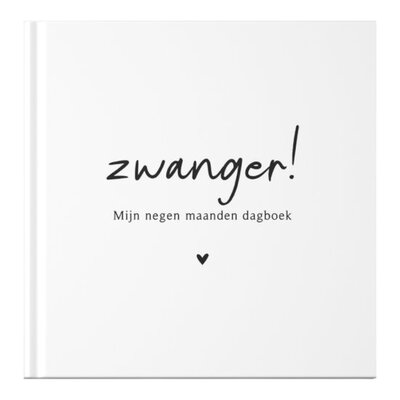 Mijn negen maanden dagboek - Wit Fyllbooks