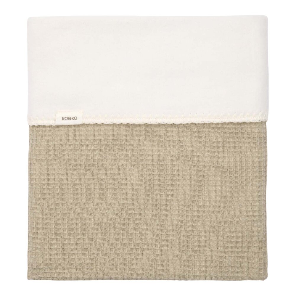 Wiegdeken cotton fleece Malaga 100x75 cm sage Wiegdeken cotton fleece Malaga 100x75 cm sage