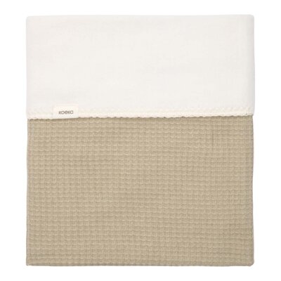 Wiegdeken cotton fleece Malaga 100x75 cm sage Wiegdeken cotton fleece Malaga 100x75 cm sage