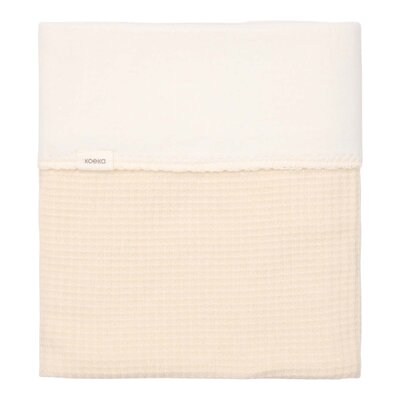 Wiegdeken cotton fleece Malaga 100x75 cm warm white Wiegdeken cotton fleece Malaga 100x75 cm warm white