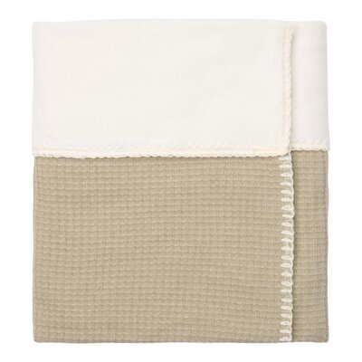 Wiegdeken cotton fleece Malaga 100x75 cm sage Wiegdeken cotton fleece Malaga 100x75 cm sage