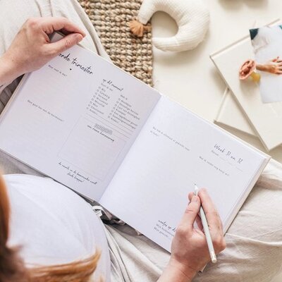 Mijn negen maanden dagboek - Wit Fyllbooks