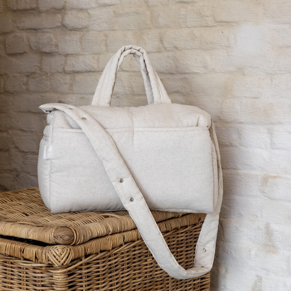 Verzorgingstas Aline linnen beige Linnen collecti Verzorgingstas Aline linnen beige Linnen collecti
