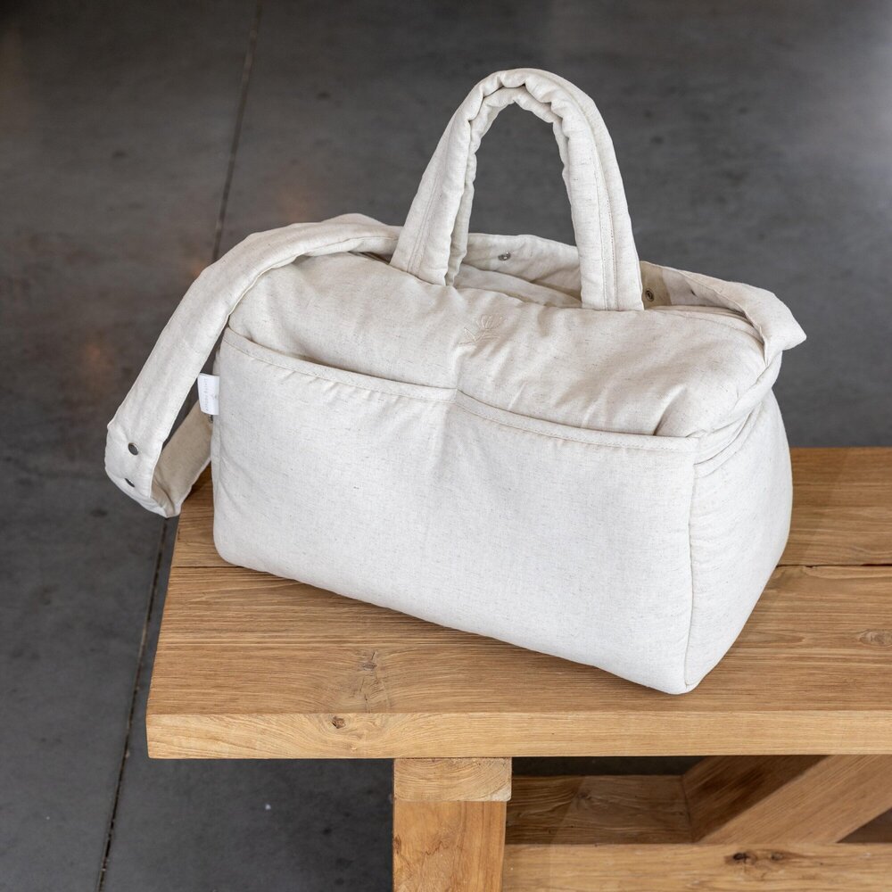 Verzorgingstas Aline linnen beige Linnen collecti Verzorgingstas Aline linnen beige Linnen collecti