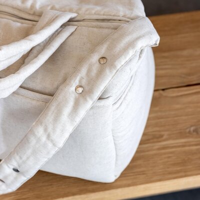 Verzorgingstas Aline linnen beige Linnen collecti Verzorgingstas Aline linnen beige Linnen collecti