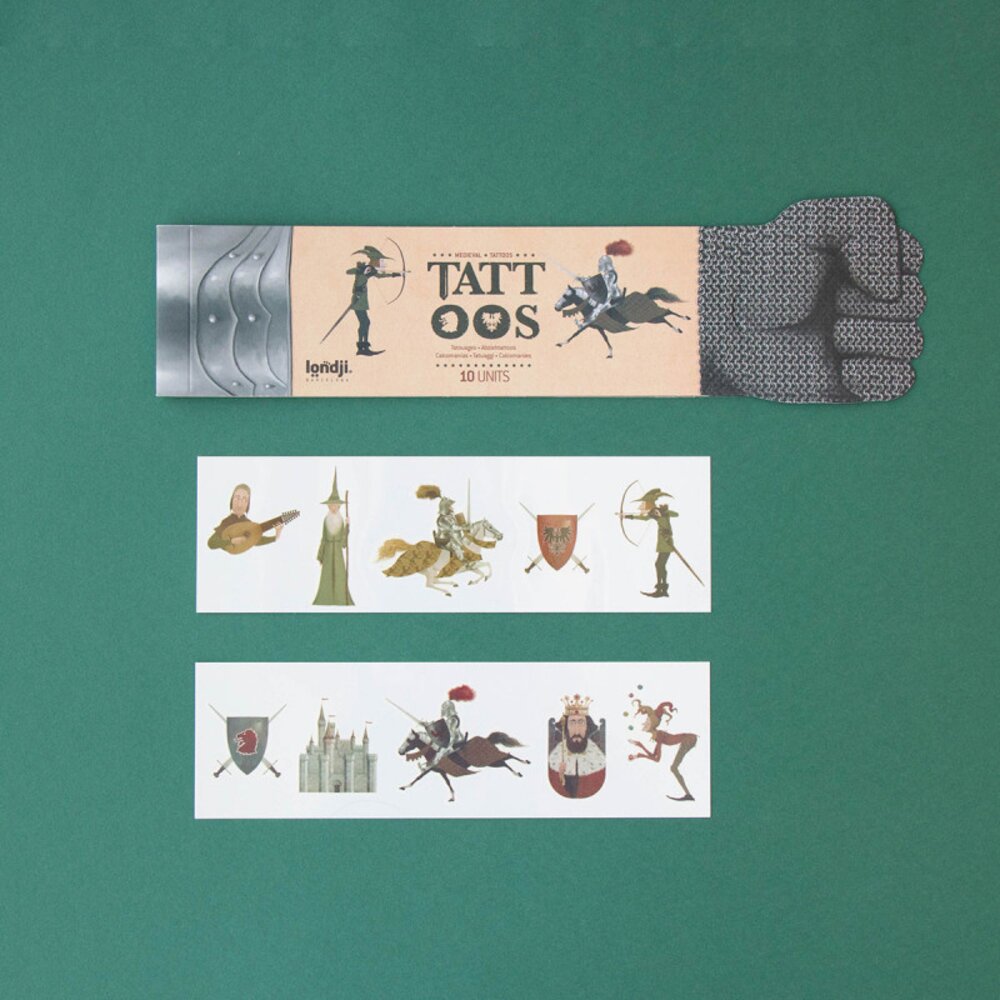 Kids tattoos - Middeleeuws Londji