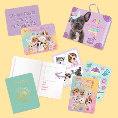Mini Puppy Franse Bulldog (incl. paspoort en stickerboekje) Mini Puppy Franse Bulldog (incl. paspoort en stickerboekje)