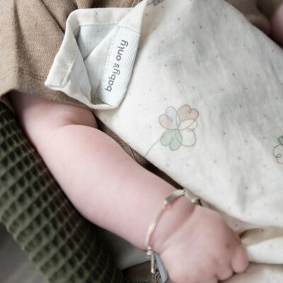 Monddoekje Tender 30x30 - 3-pack linen/clover gr Monddoekje Tender 30x30 - 3-pack linen/clover gr