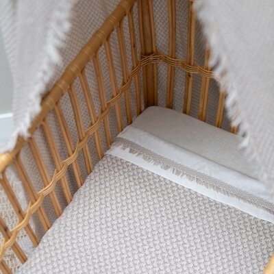 Ledikantlaken gebreide bies Happiness urban taupe/ecr Ledikantlaken gebreide bies Happiness urban taupe/ecr