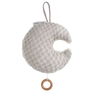 Muziekdoosje maan Happiness urban taupe/ecr